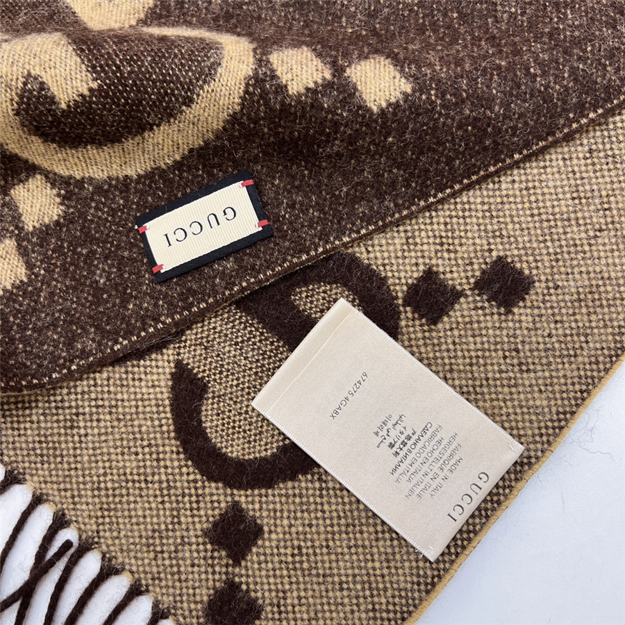 Gvc*1 cashmere gg logo scarf