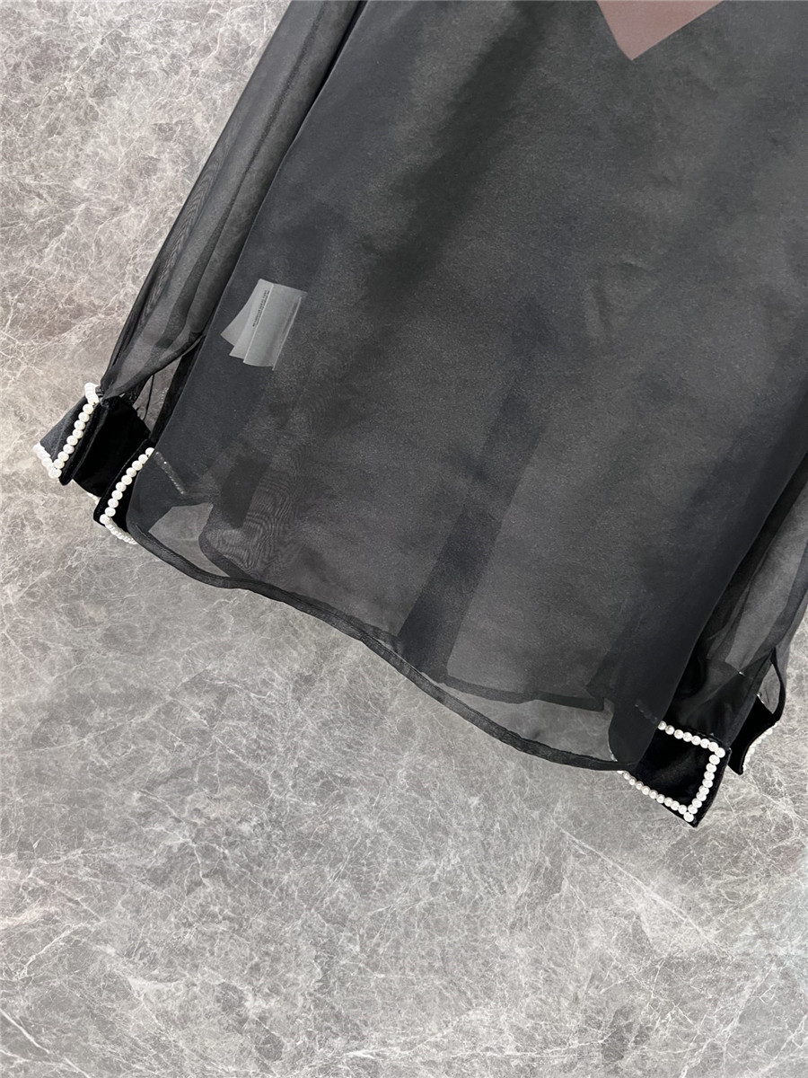Miu Miu mesh long-sleeved shirt