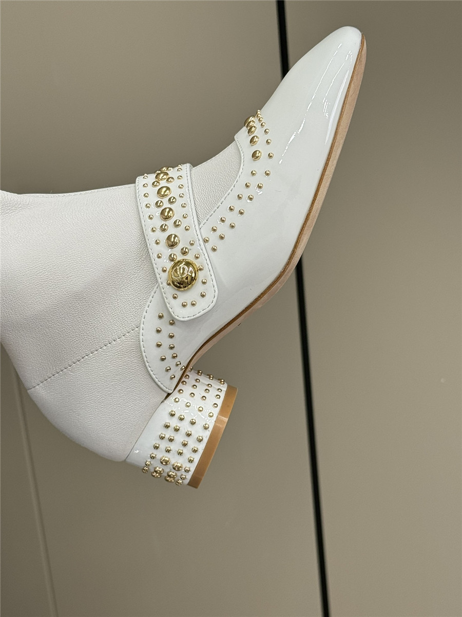 D10r stretch lambskin long boots