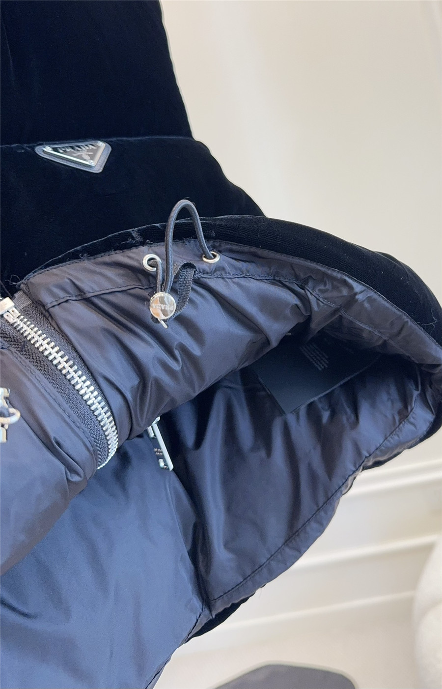 Pra*a velvet down vest