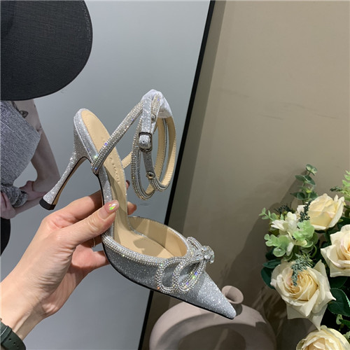 mach and mach bow rhinestone heels