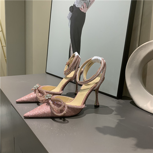 mach and mach bow rhinestone heels