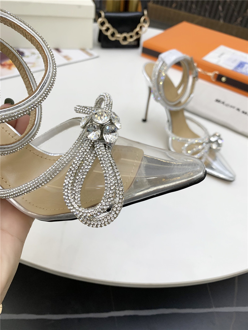 mach & mach bow high heel sandals