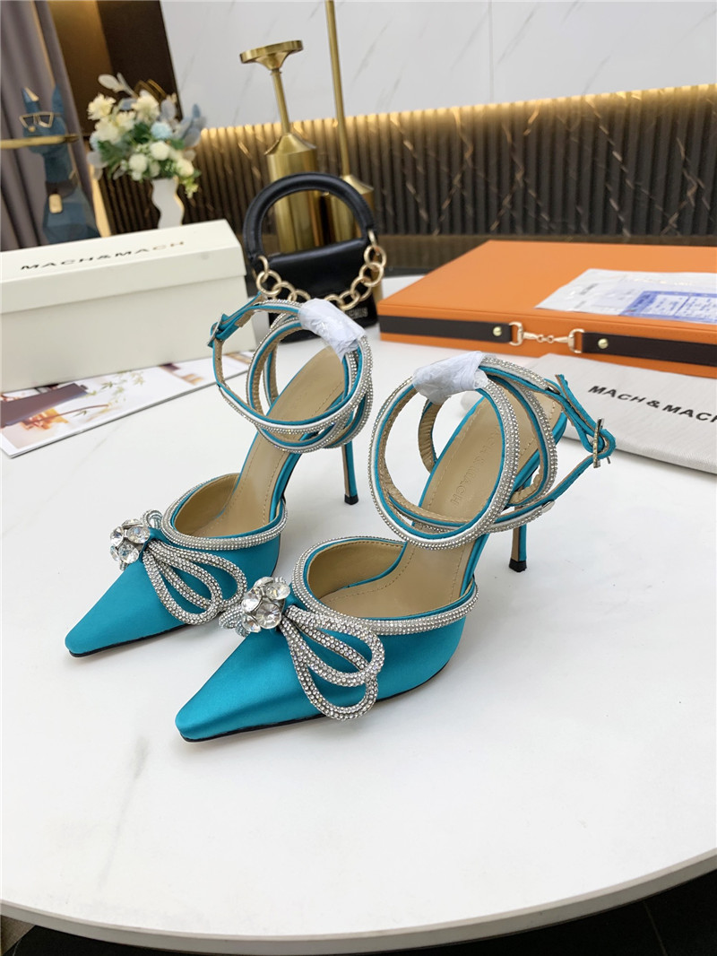 mach & mach bow high heel sandals