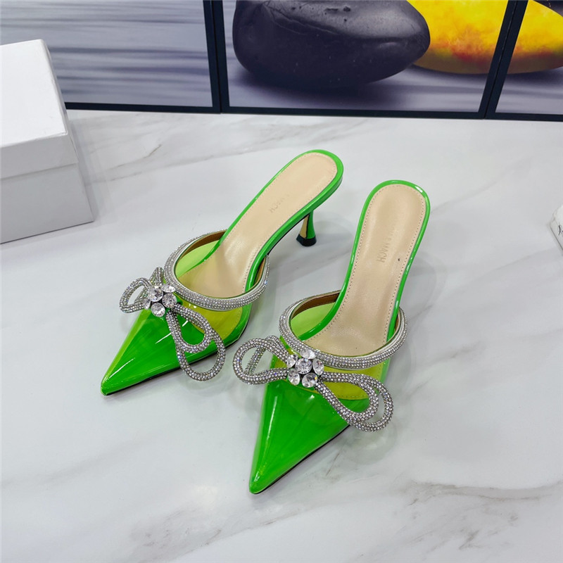 mach & mach double crystal heels
