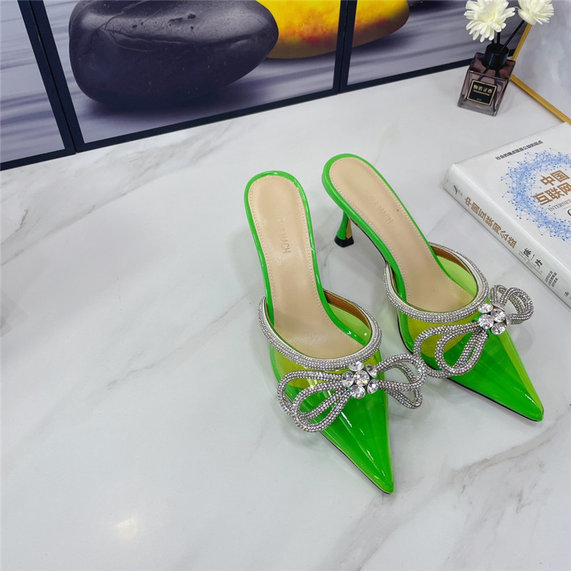 mach & mach double crystal heels