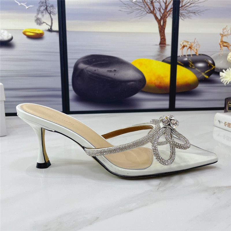 mach & mach double crystal heels