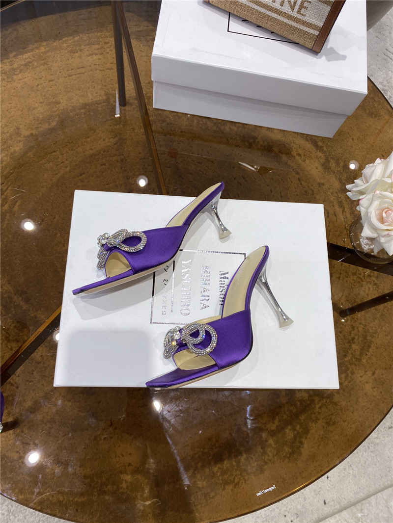 mach & mach rhinestone high heels