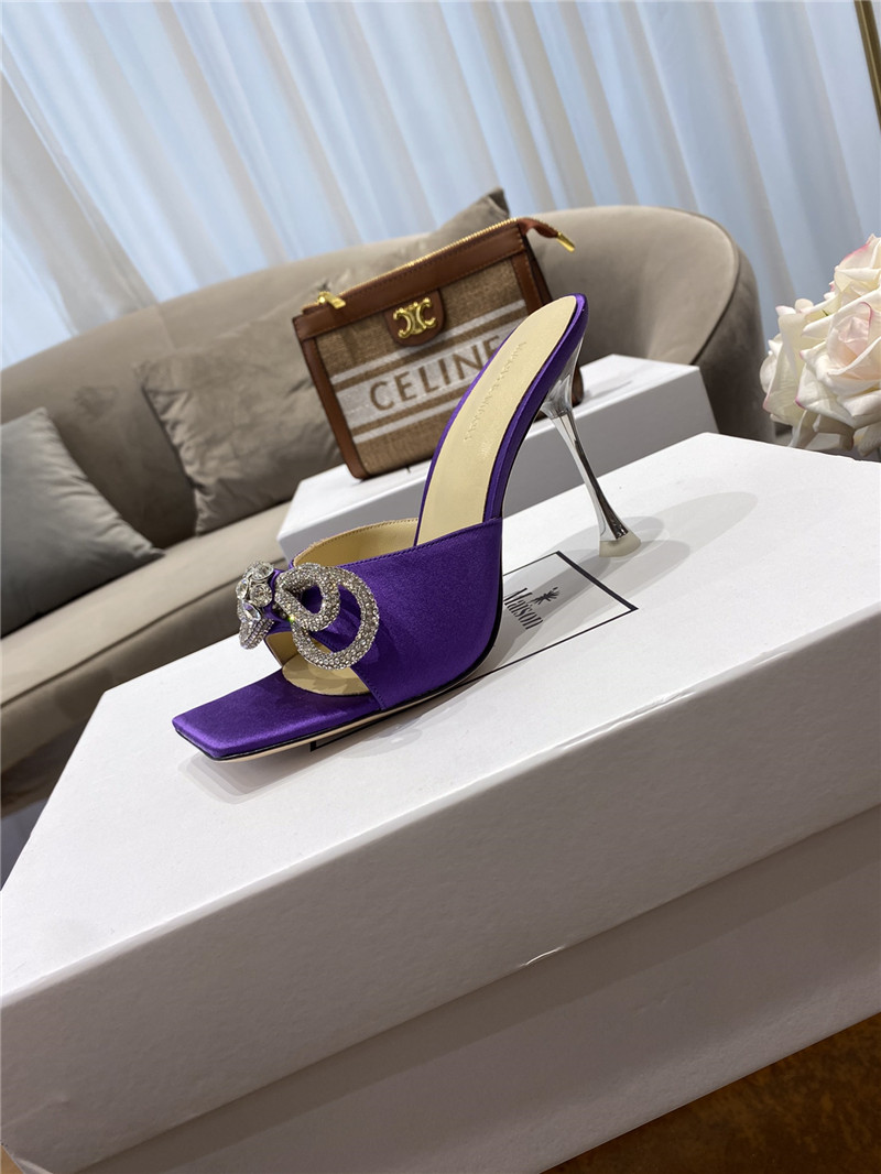 mach & mach rhinestone high heels