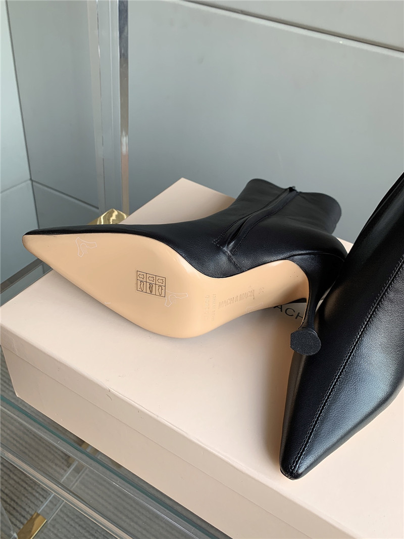 mach & mach heeled ankle boots