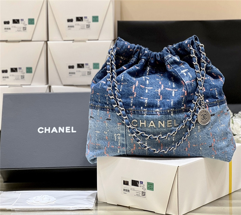 Ch**el colorful 22 handbag denim bag