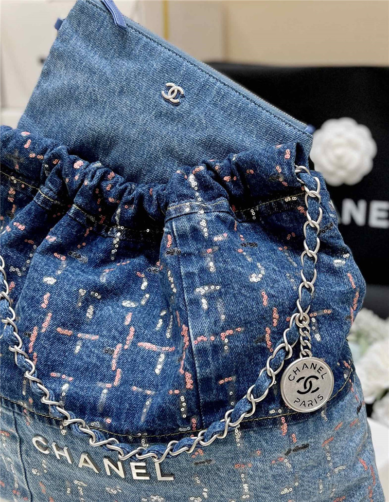 Ch**el colorful 22 handbag denim bag