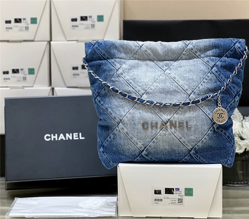 Ch**el 22 handbag denim bag