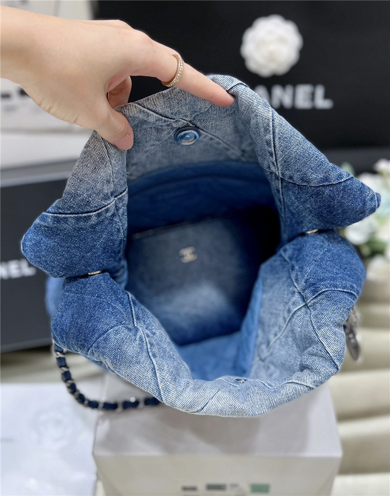 Ch**el 22 handbag denim bag