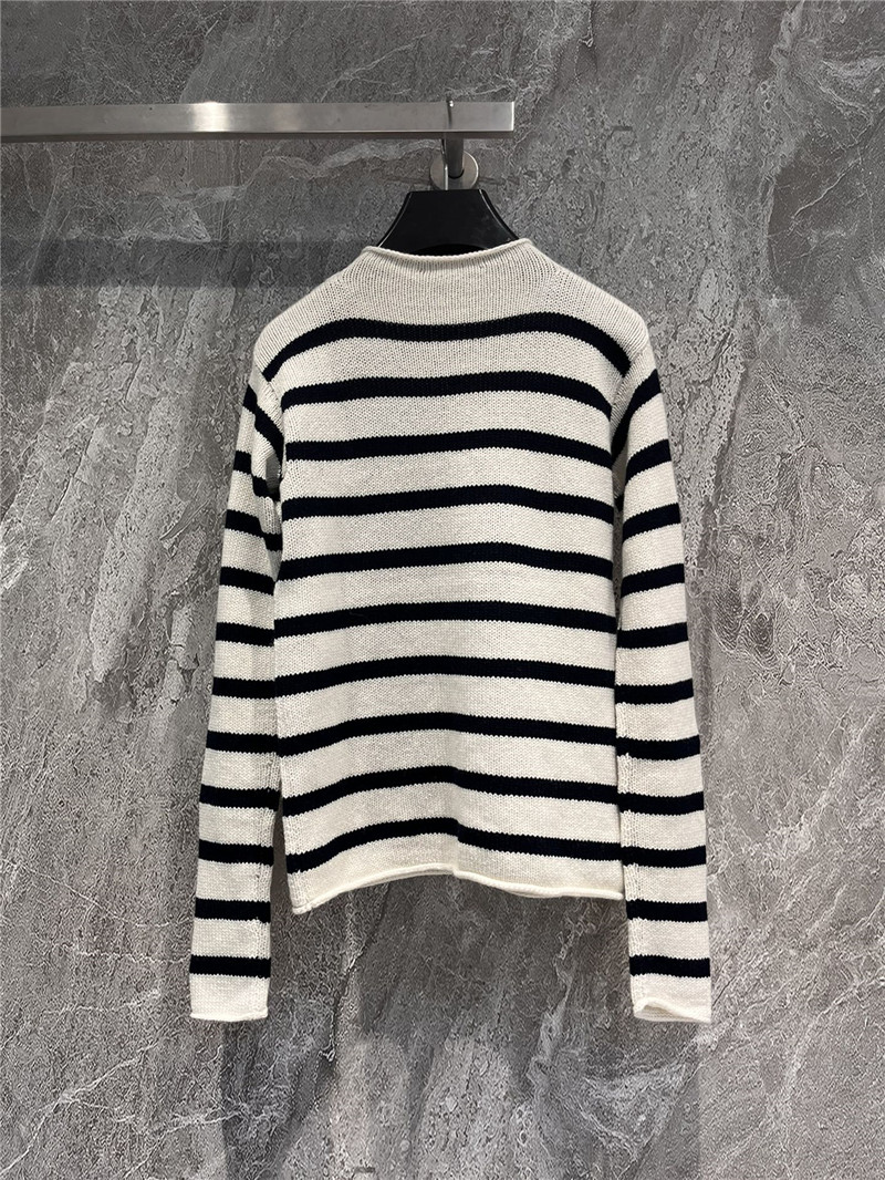 D10r cashmere knitted striped sweater