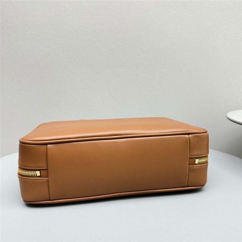 Miu Miu Leather Beau Bag Brown