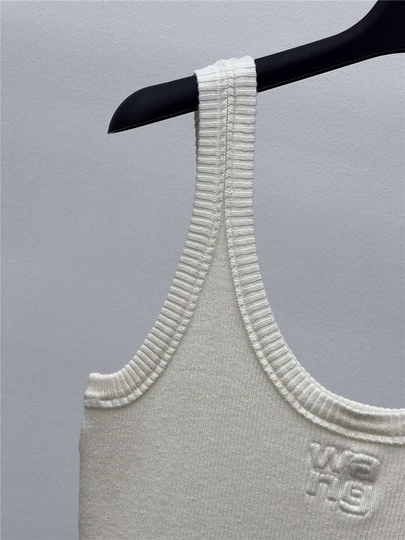 A1exa*der wang logo embossed knitted sundress