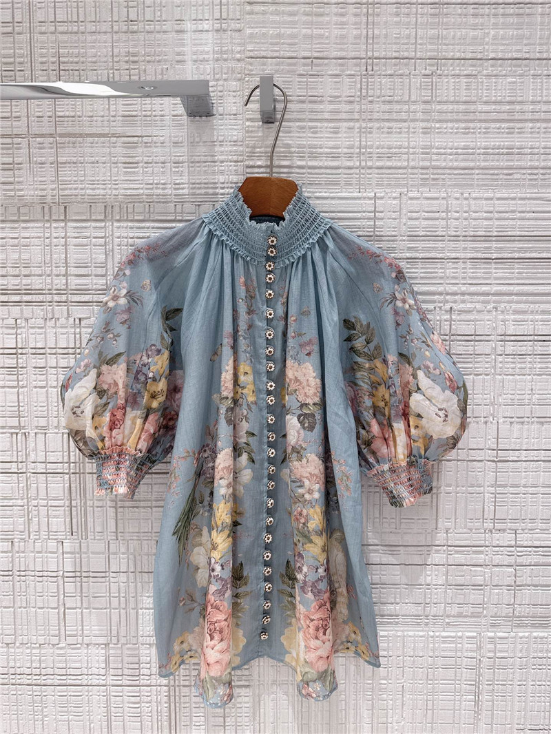 zimm woven silk linen shirt