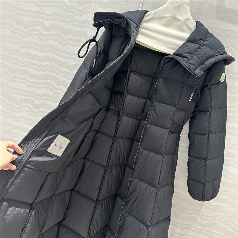Moncler Long Hooded Down Jacket