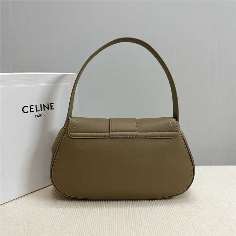 Ce1i*e polly medium leather shoulder bag