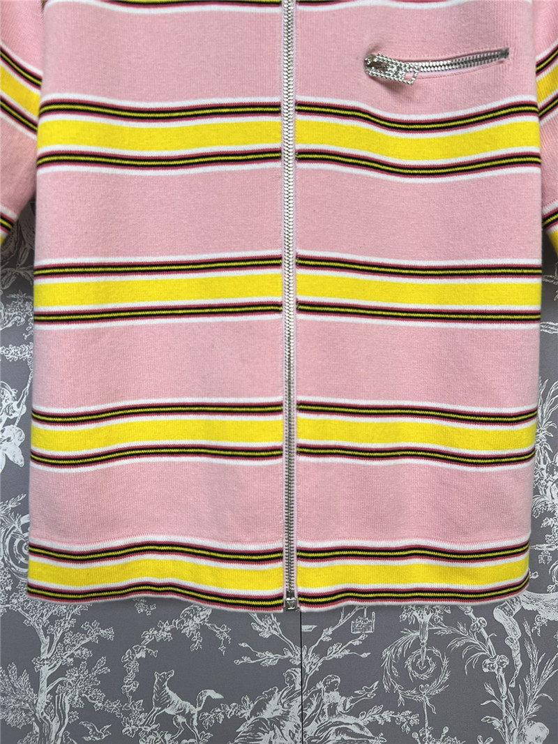 l0vis Vvtt0n lv striped knit short sleeves