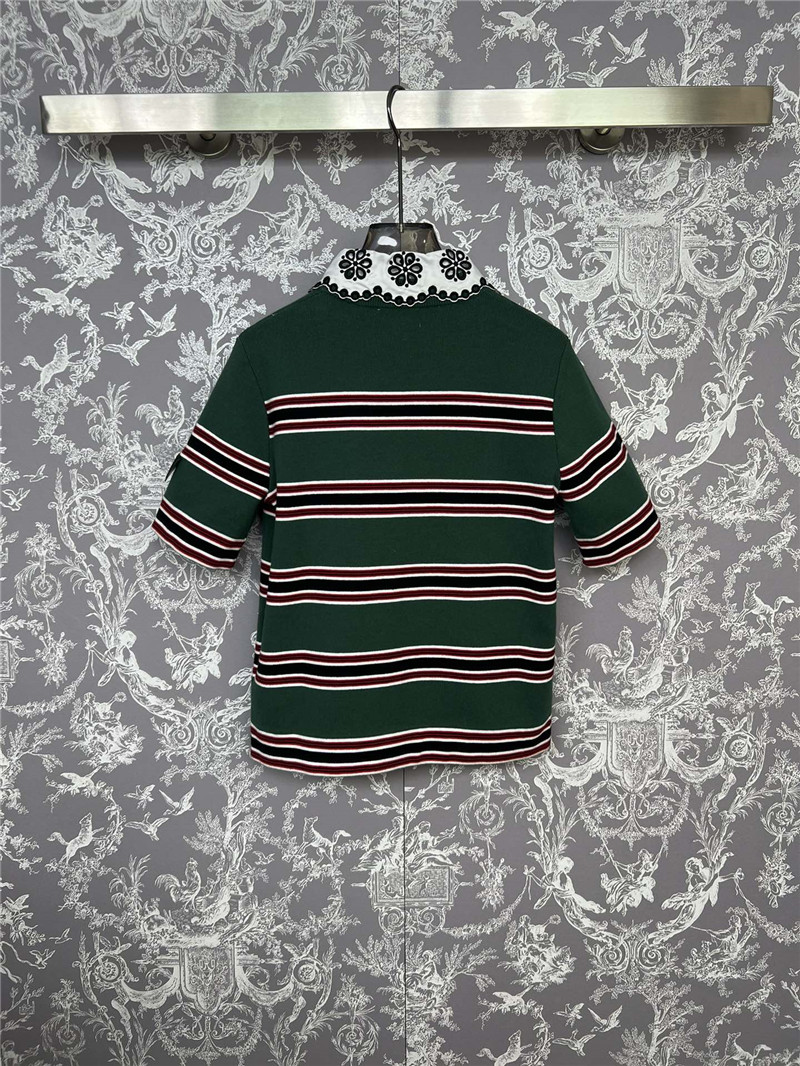 l0vis Vvtt0n lv striped knit short sleeves