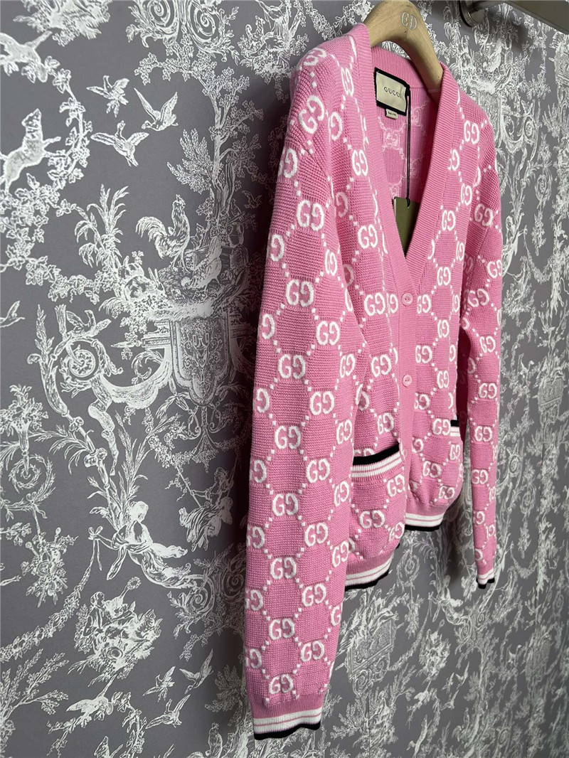 gvc*1 gg D1am0nd jacquard knitted cardigan