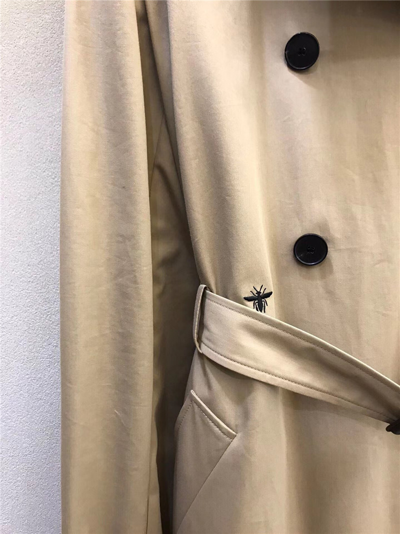 D10r cd hooded long trench coat