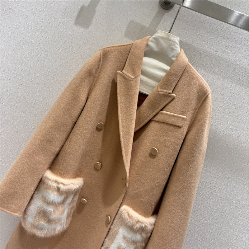 F**di lapel mink coat