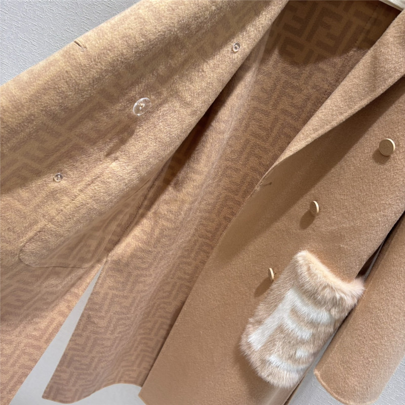 F**di lapel mink coat