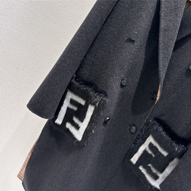 F**di lapel mink coat