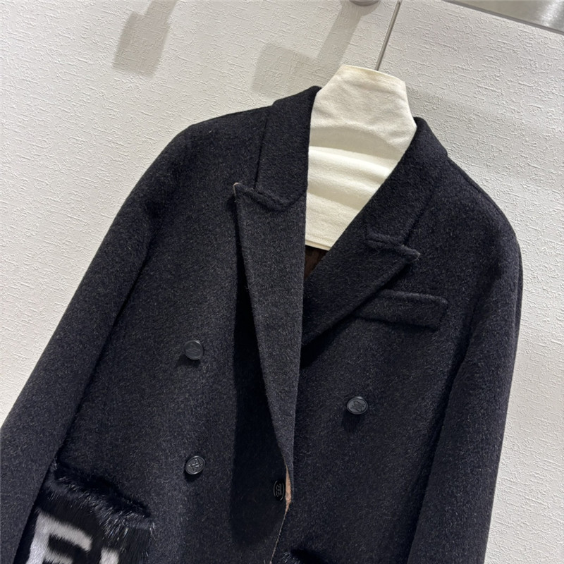 F**di lapel mink coat