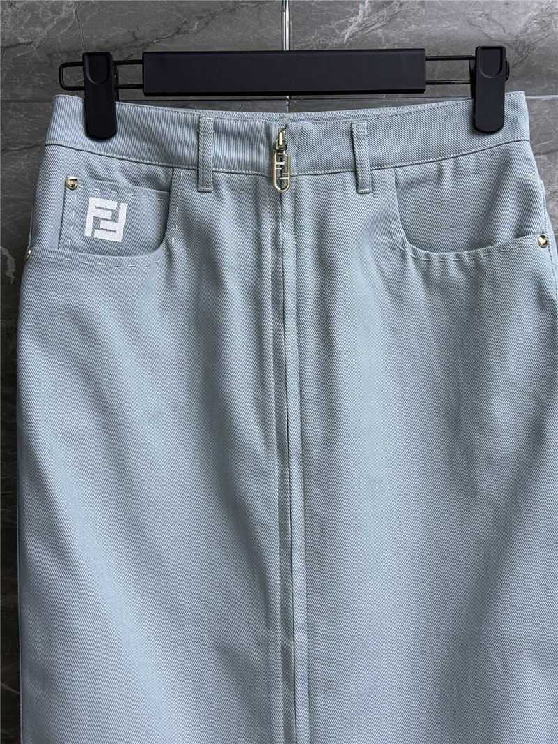 F**di zippered slit skirt