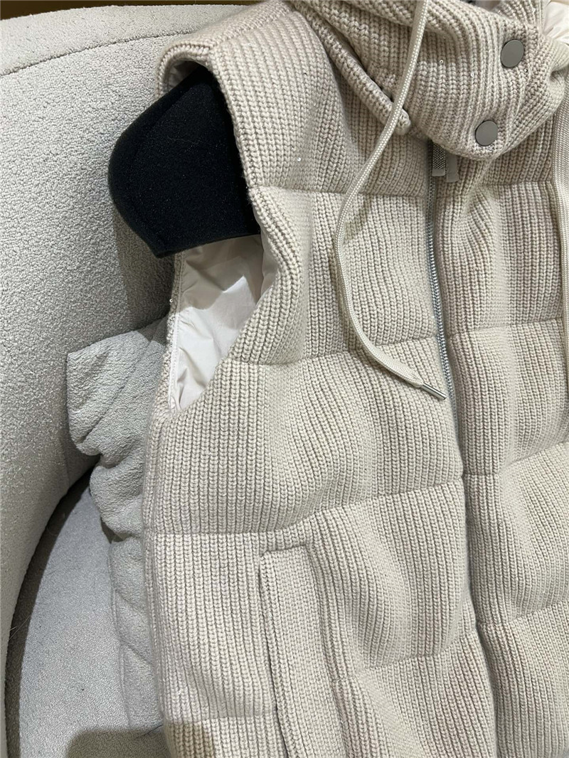 BC cashmere hooded vest