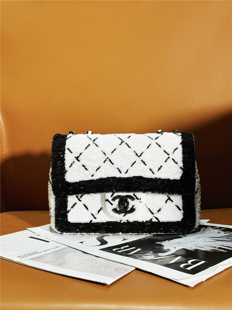 Ch**el sequin cf bag small