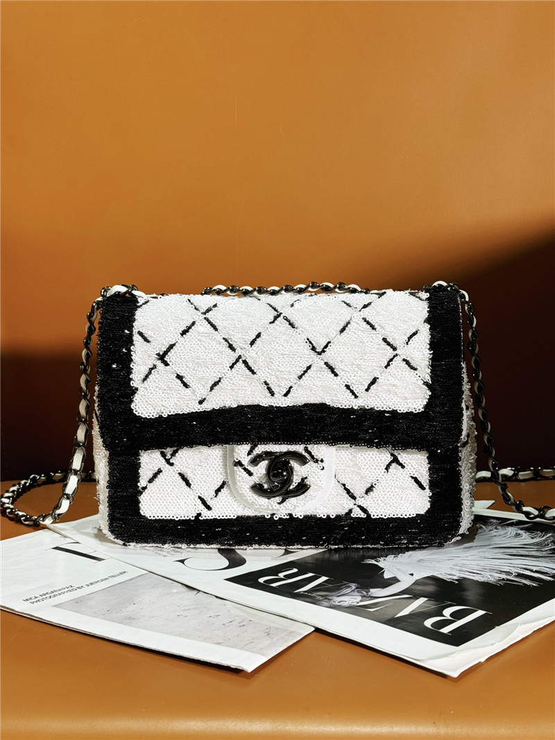 Ch**el sequin cf bag small