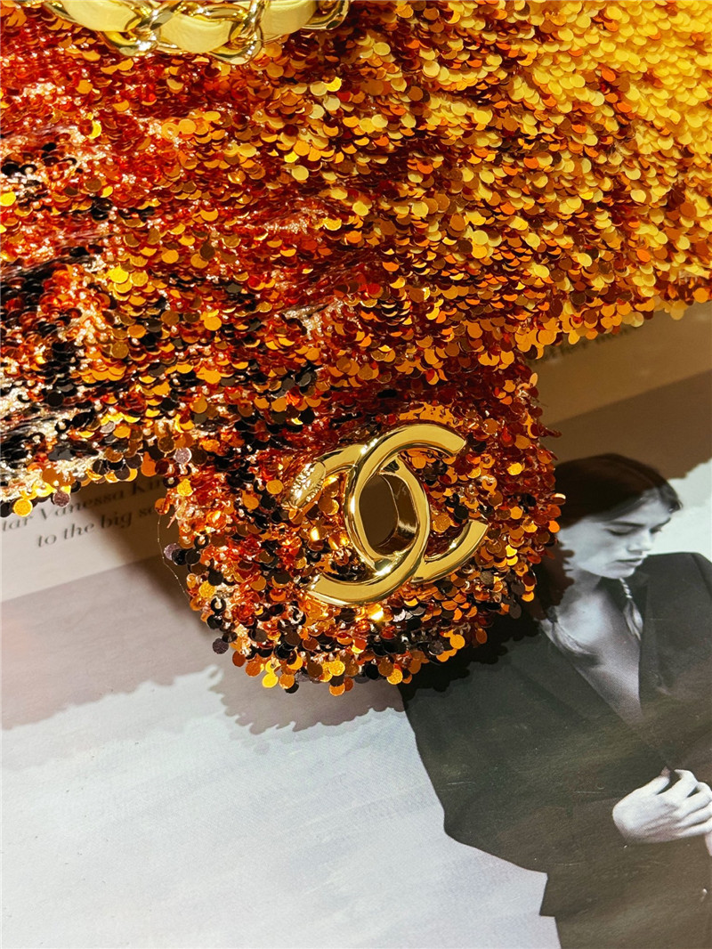 Ch**el sequin cf bag