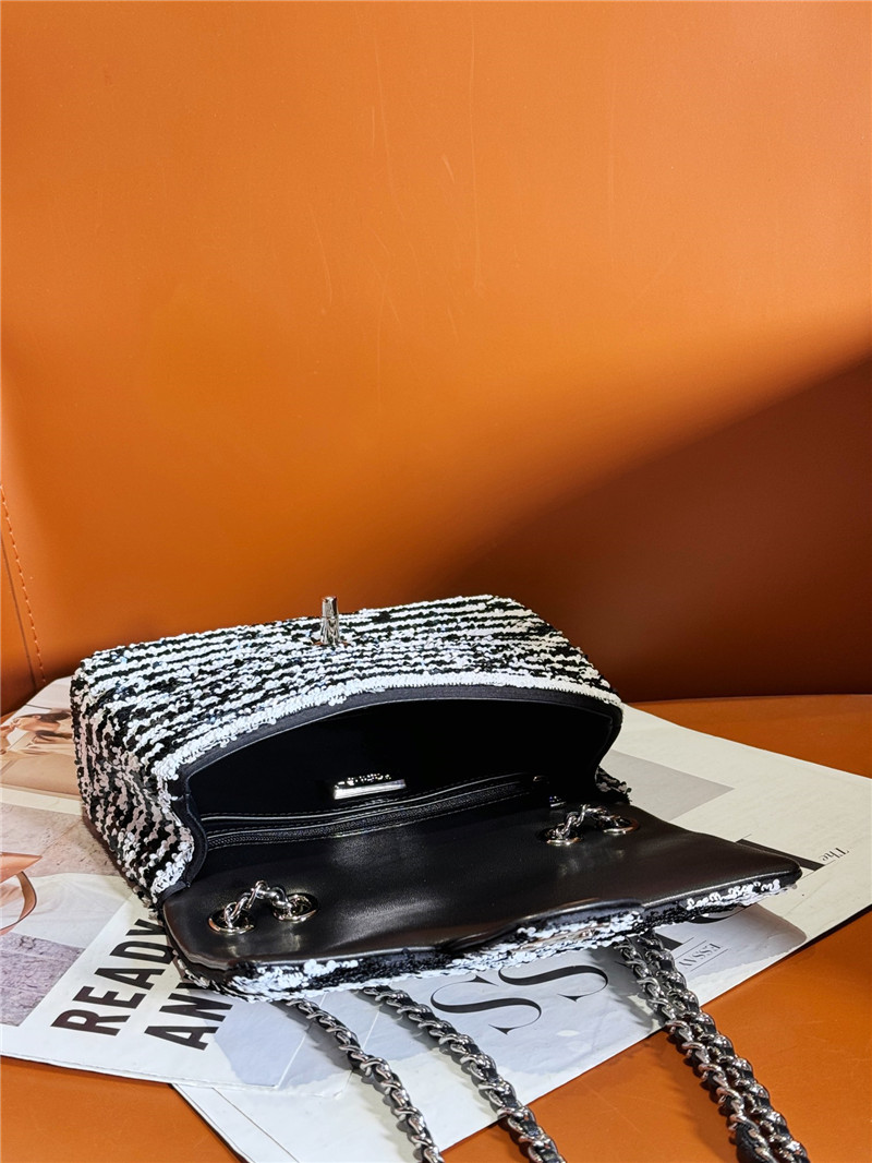 Ch**el sequin cf bag small
