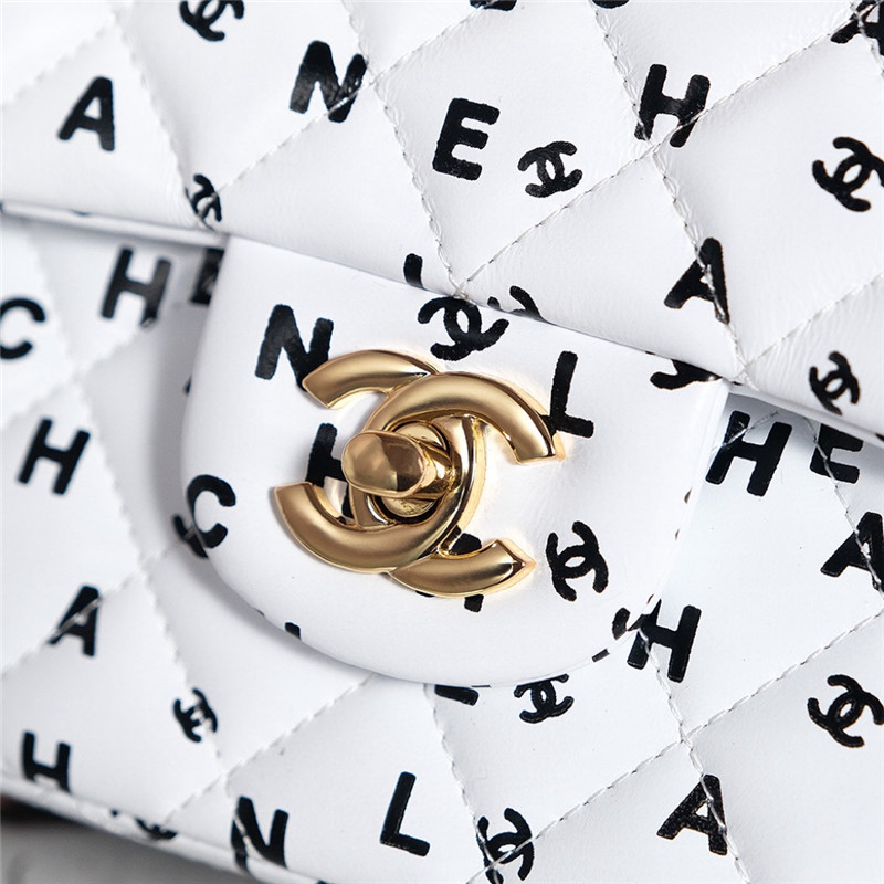 Ch**el limited edition graffiti letter cf bag