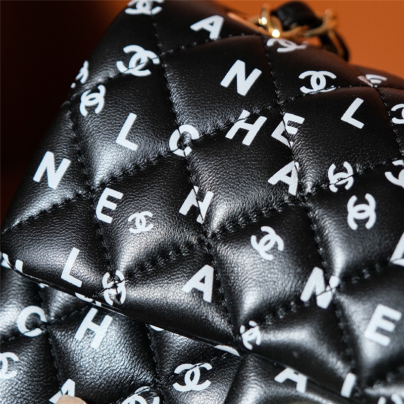 Ch**el limited edition graffiti letter cf bag small