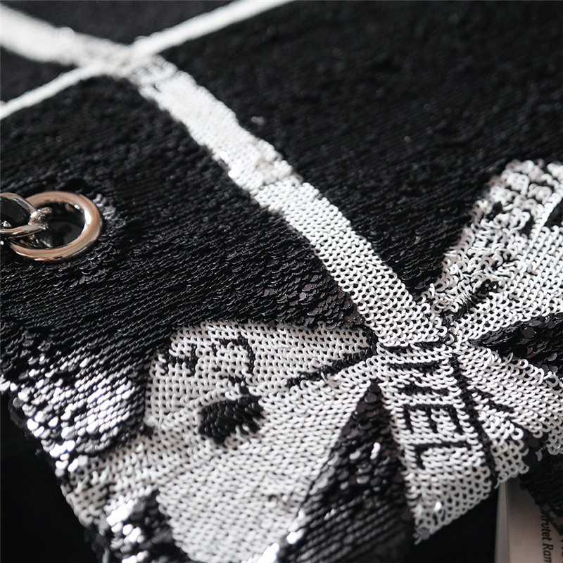 Ch**el bow sequin cf bag