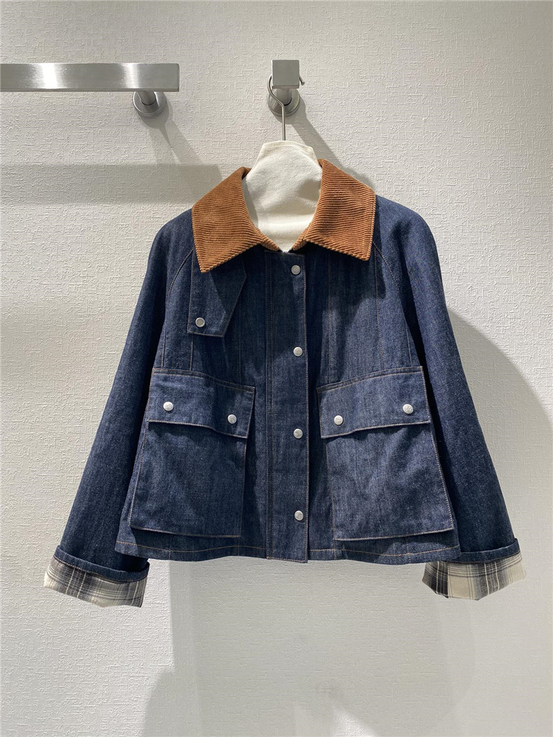 L0ew* thin denim jacket