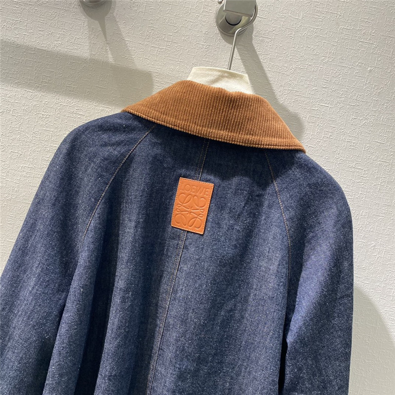 L0ew* thin denim jacket