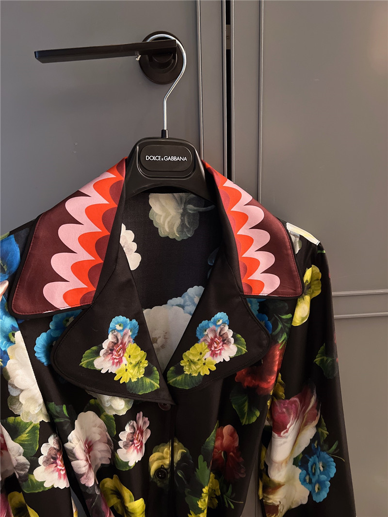 Dolce & Gabbana D&G Silk Print Top