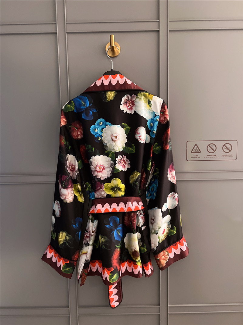 Dolce & Gabbana D&G Silk Print Top