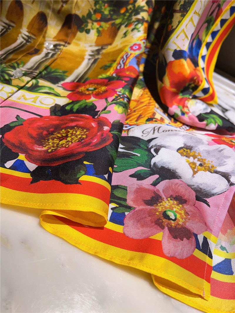 Dolce & Gabbana D&G silk floral print shirt