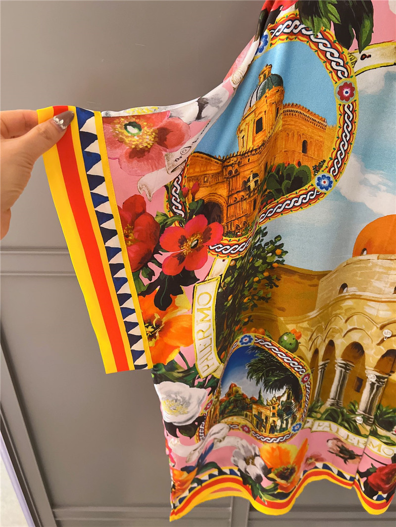 Dolce & Gabbana D&G silk floral print shirt