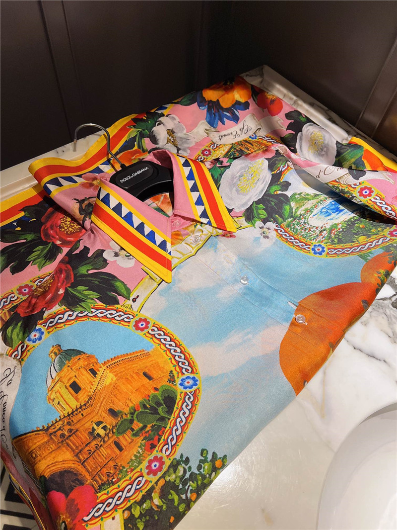 Dolce & Gabbana D&G silk floral print shirt