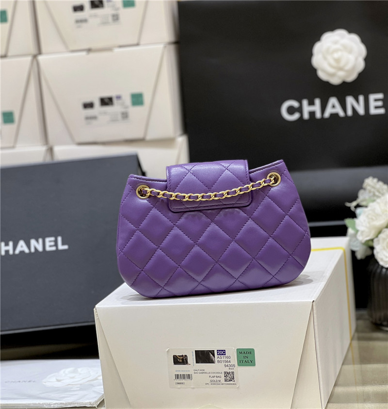 Ch**el Ch**el logo messenger bag purple