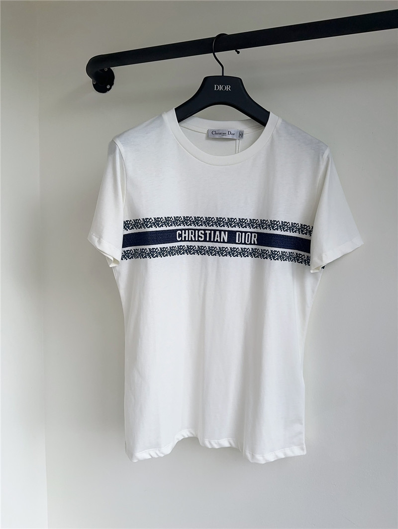 D10r embroidery printed short sleeve t-shirt